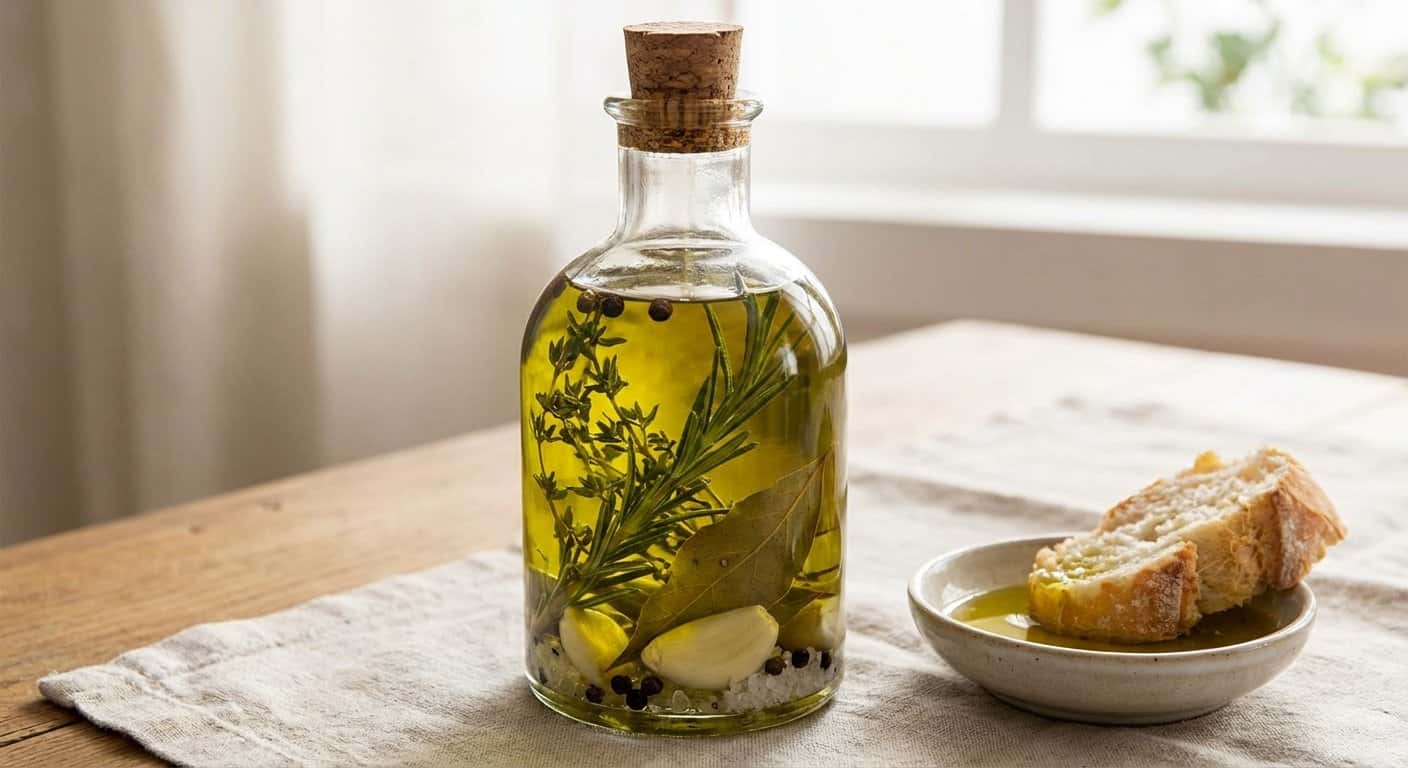 Aceite Aromatizado de Hierbas Frescas