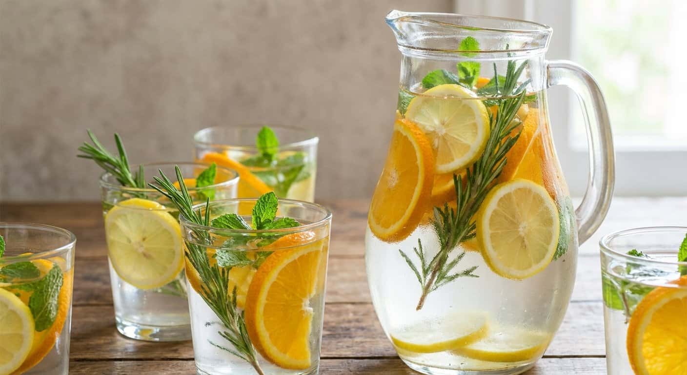 Agua Aromatizada de Naranja