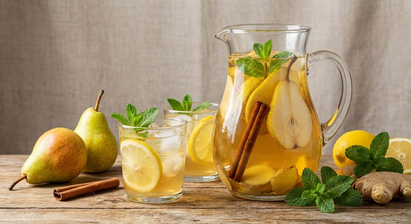 Agua Aromatizada de Pera