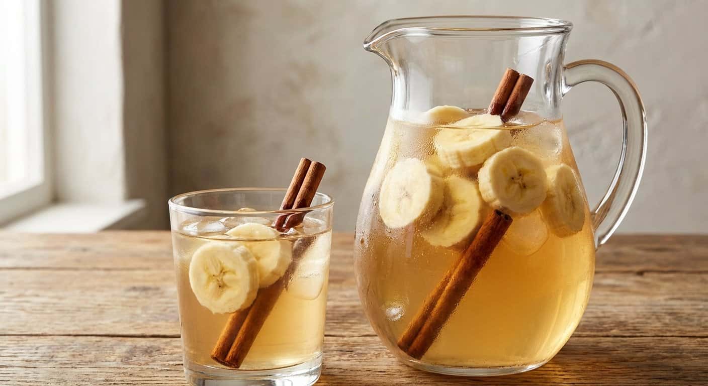 Agua aromatizada de plátano