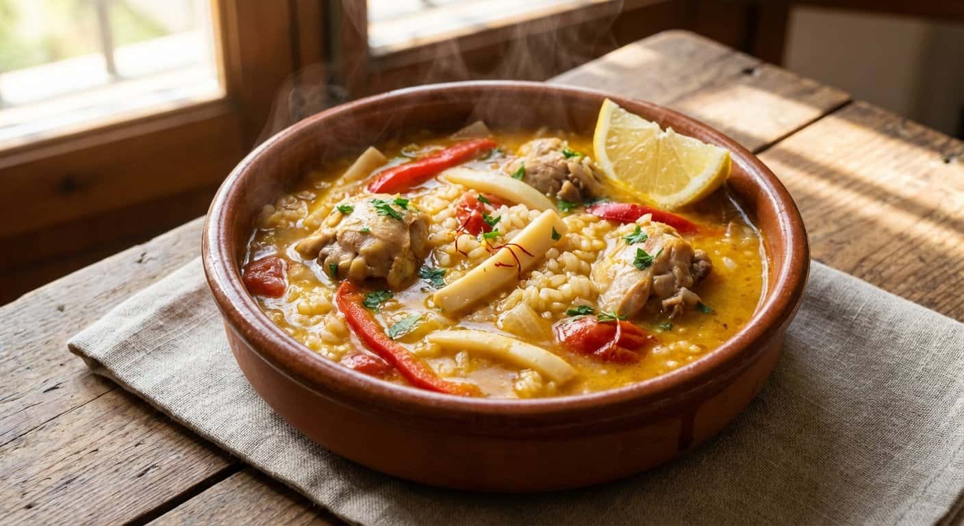 Arroz Caldoso con Conejo y Sepia