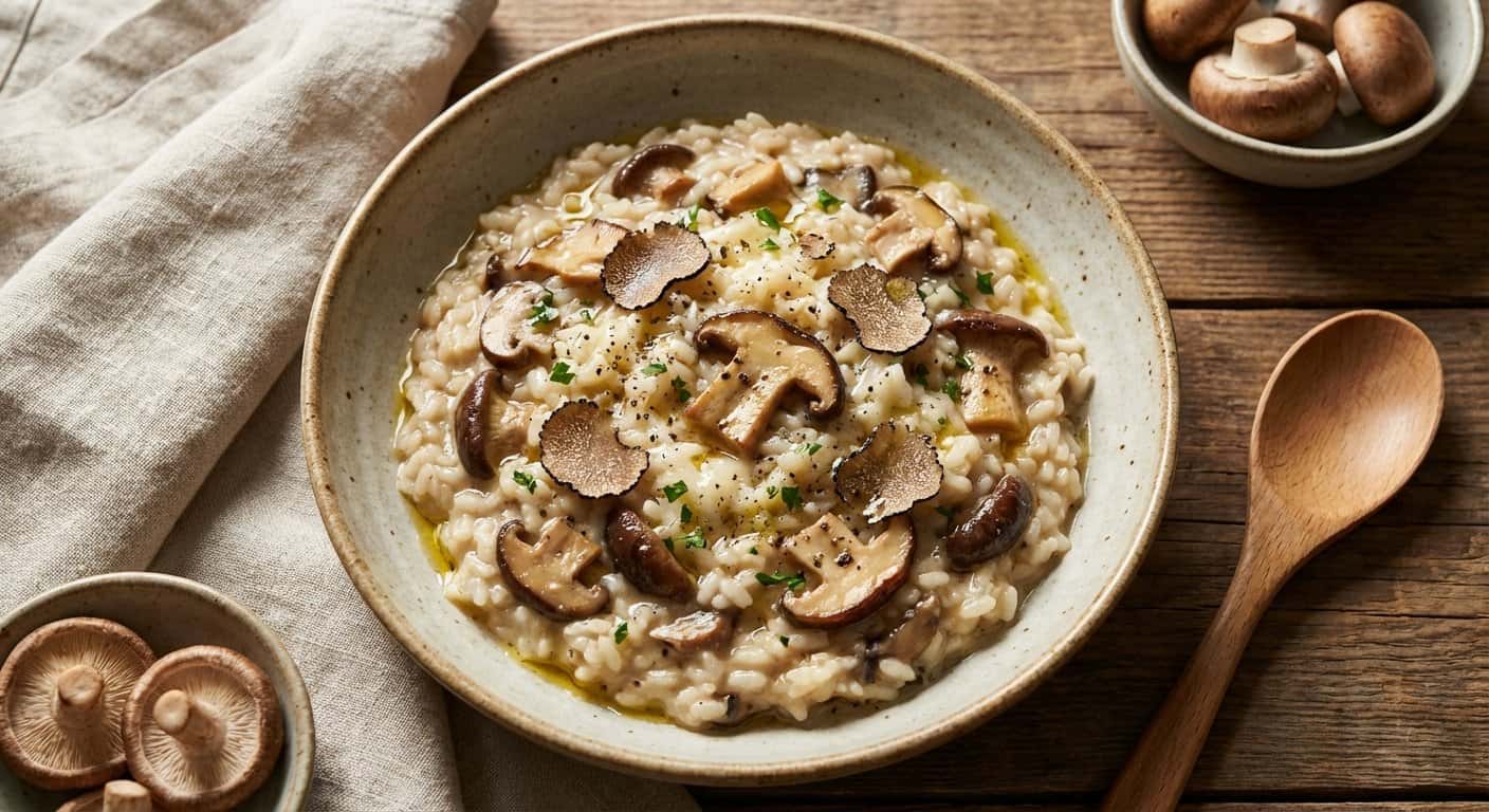 Arroz Cremoso de Setas con Trufa