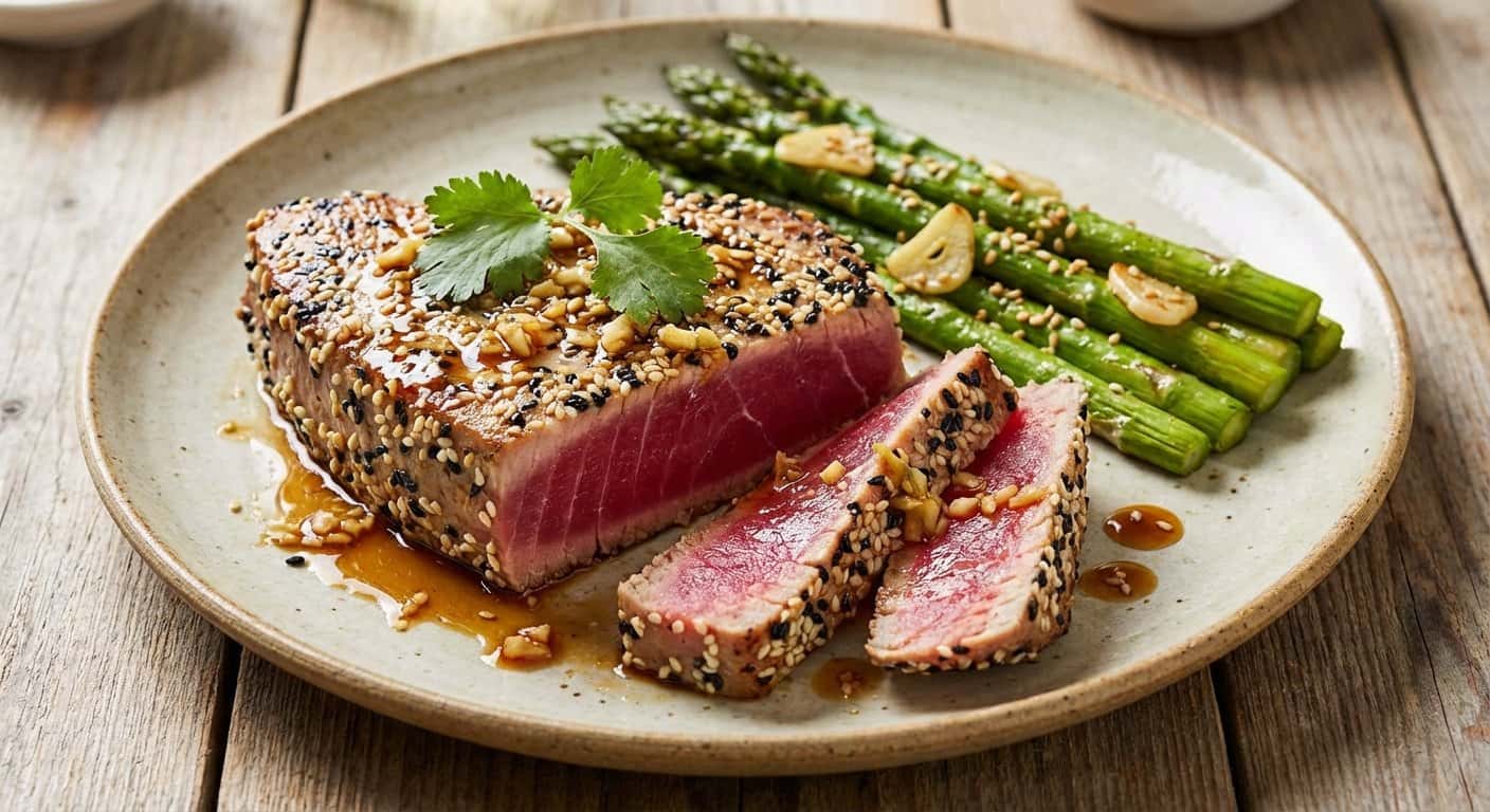 Atún Rojo a la Plancha con Sésamo y Soja