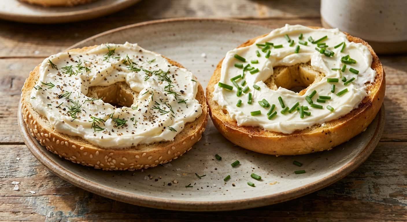 Bagel con Queso Crema