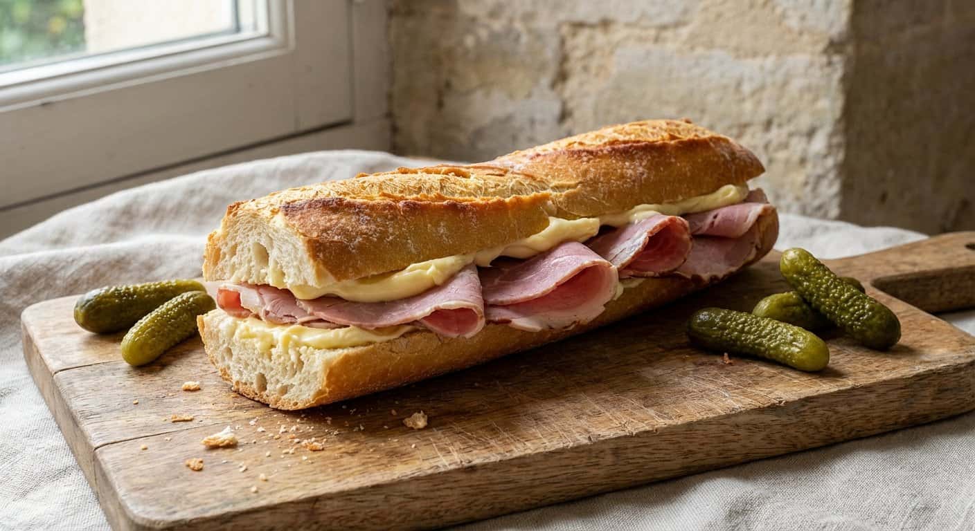 Baguette Jambon-Beurre Lionés con Mantequilla
