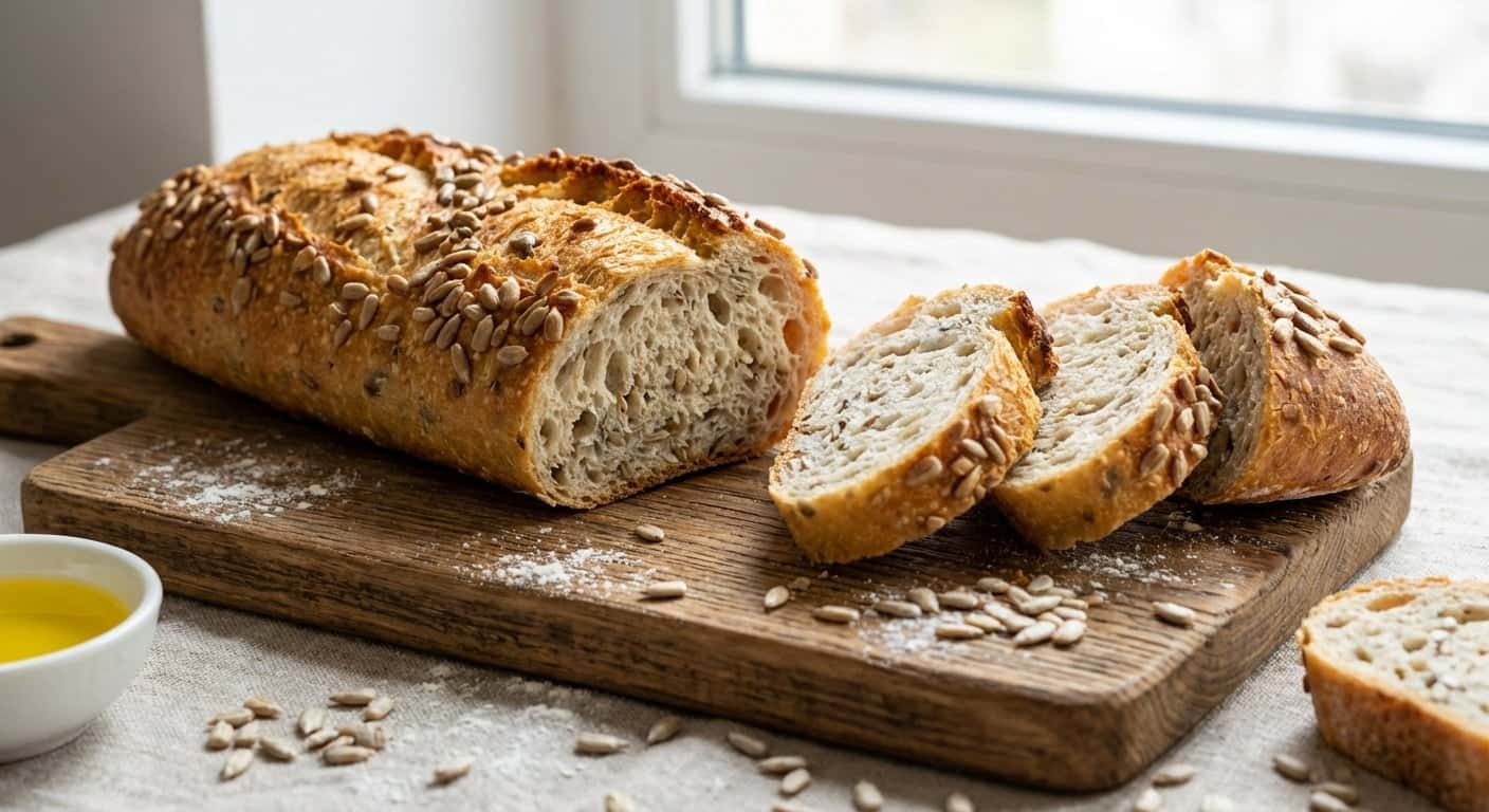 Baguette Tradicional con Pipas de Girasol