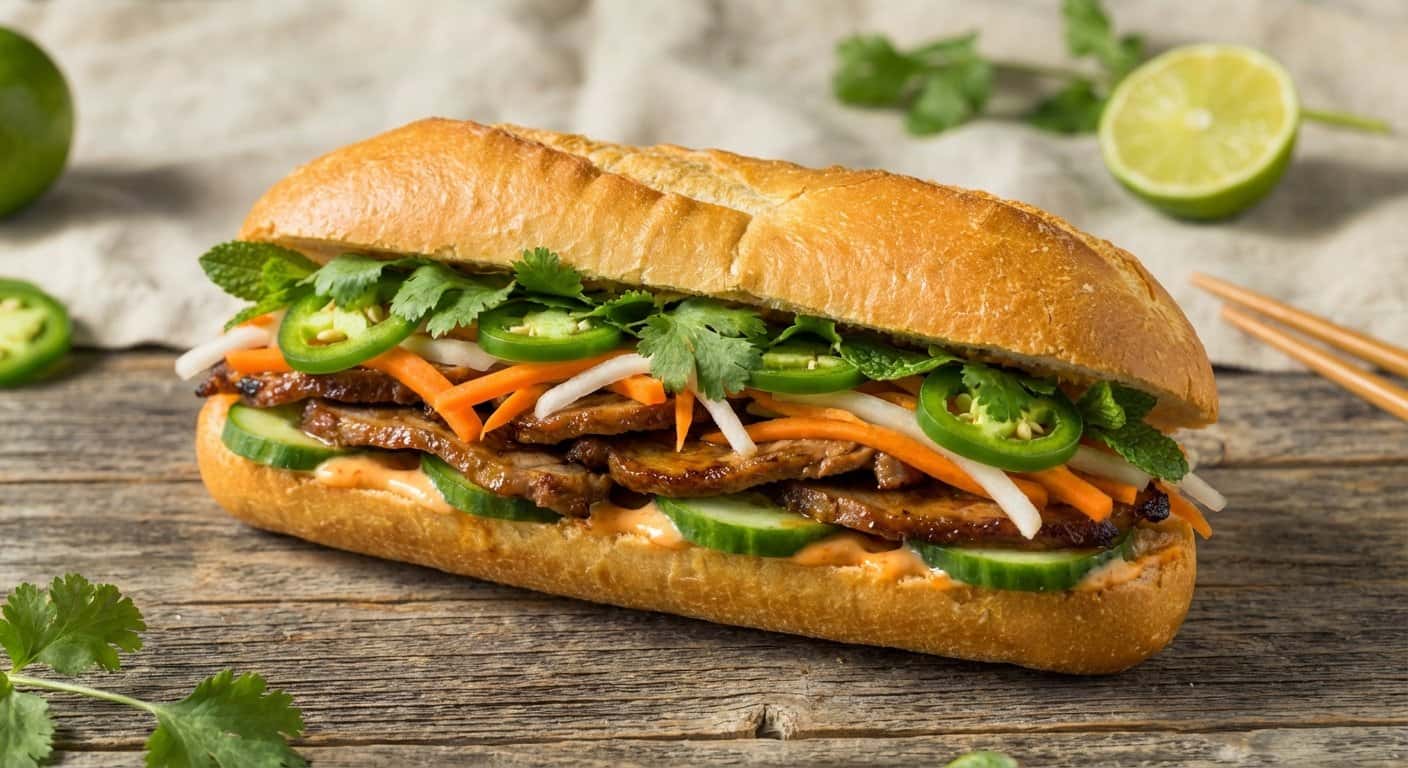 Bánh Mì de Cerdo Vietnamita