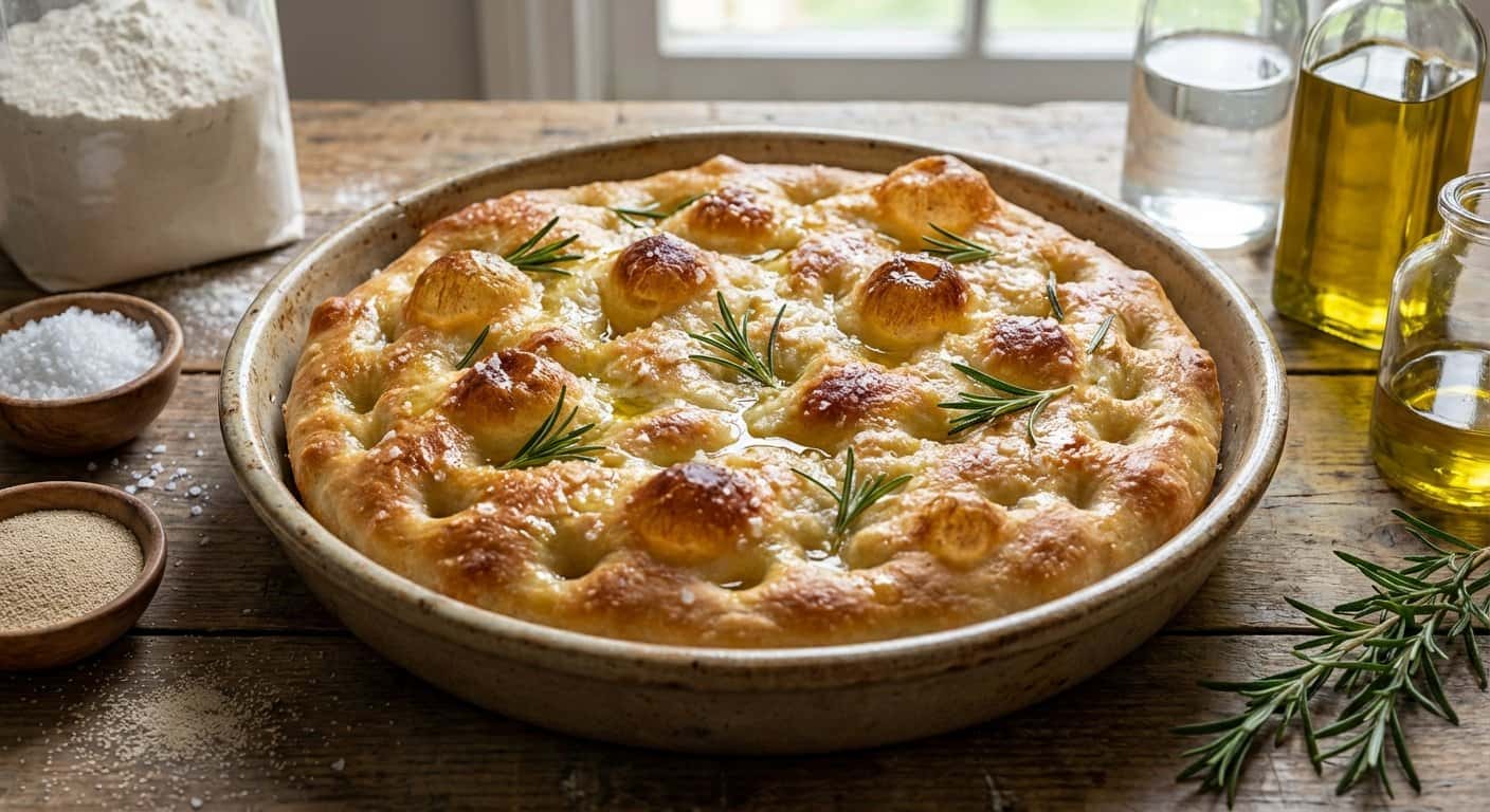 Base de Focaccia para Tartas Saladas
