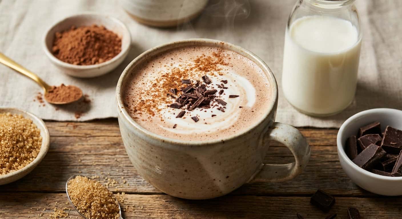 Bebida Caliente de Cacao y Yogur Líquido