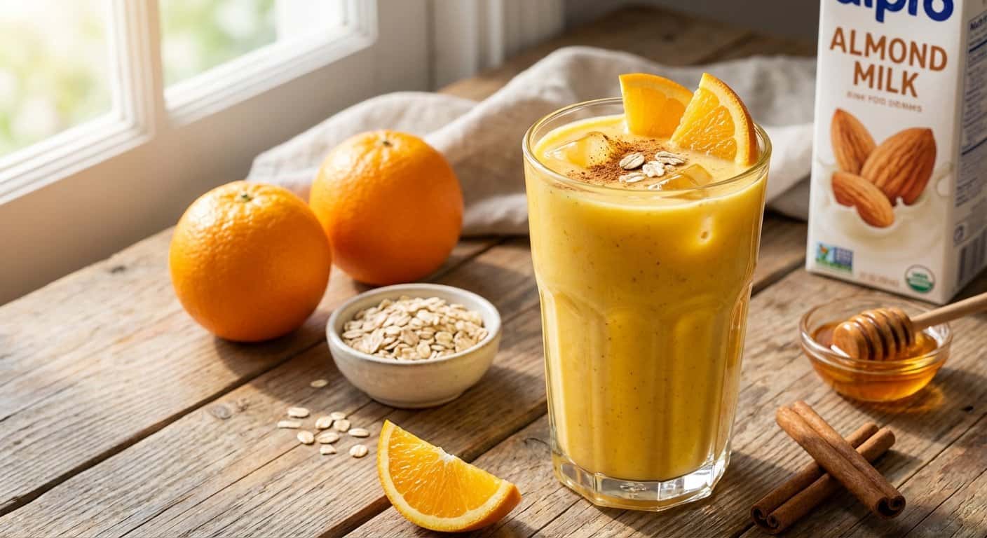 Bebida Refrescante de Naranja y Avena