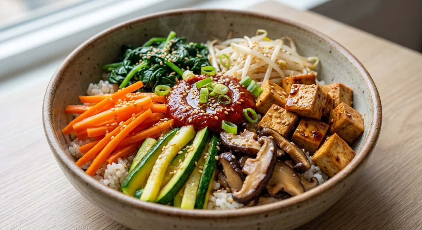 Bibimbap Vegano Coreano