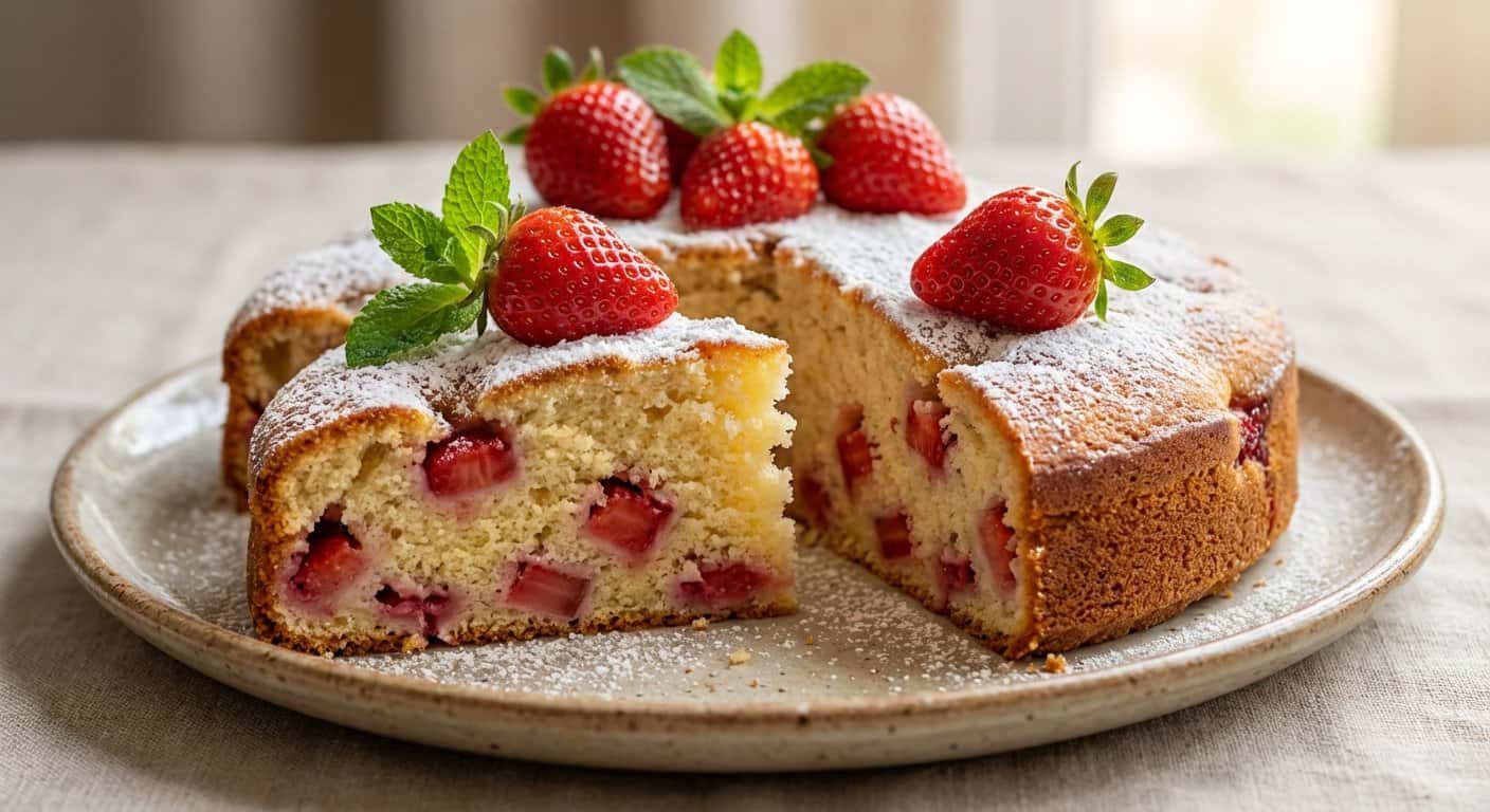 Bizcocho de Fresa con Canela