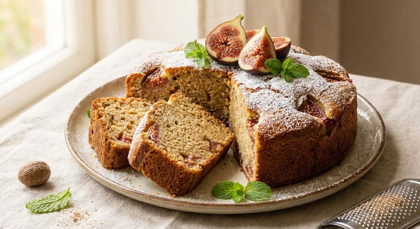 Bizcocho de higo con nuez moscada