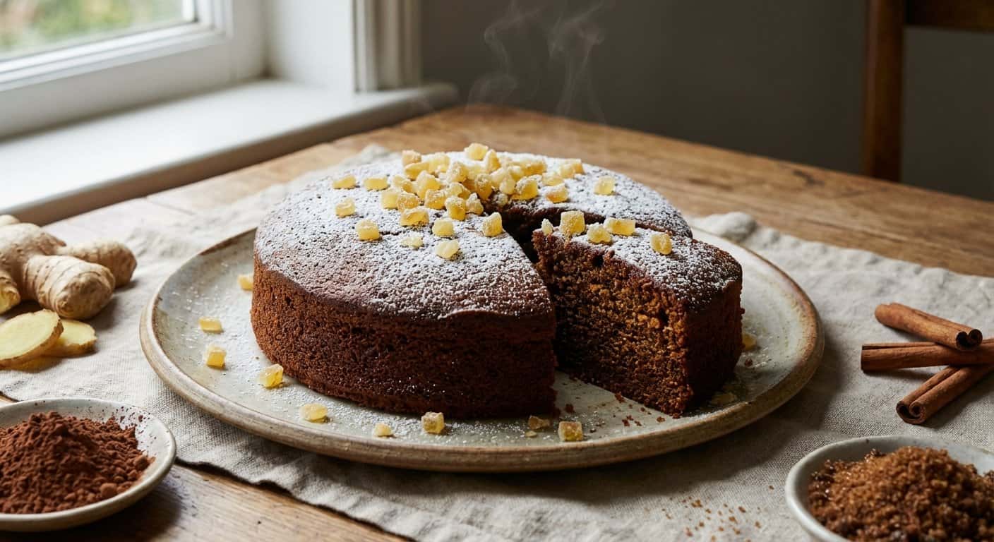 Bizcocho de Jengibre y Cacao