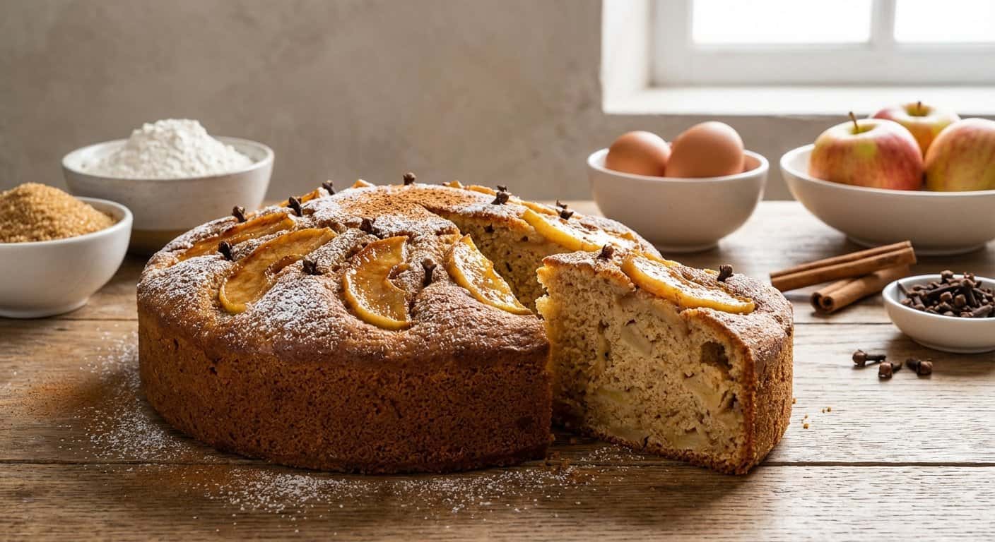 Bizcocho de Manzana con Clavo