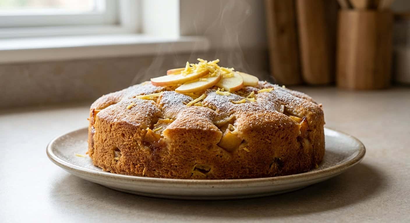 Bizcocho de Manzana con Jengibre
