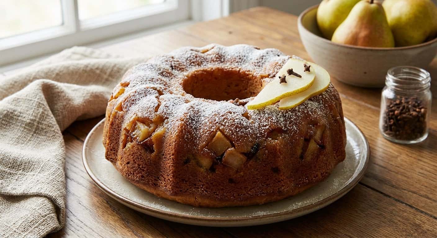 Bizcocho de Pera con Clavo