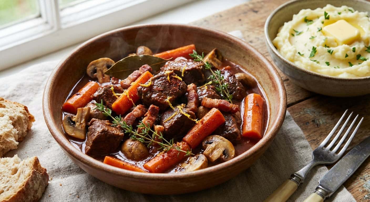 Boeuf Bourguignon del Sudoeste con Limón