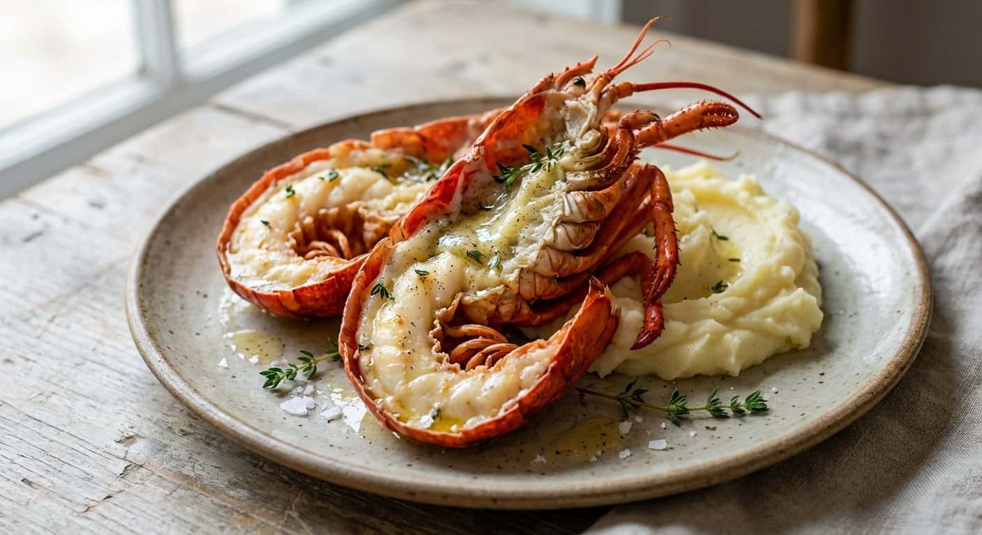 Bogavante Asado con Mantequilla de Vainilla