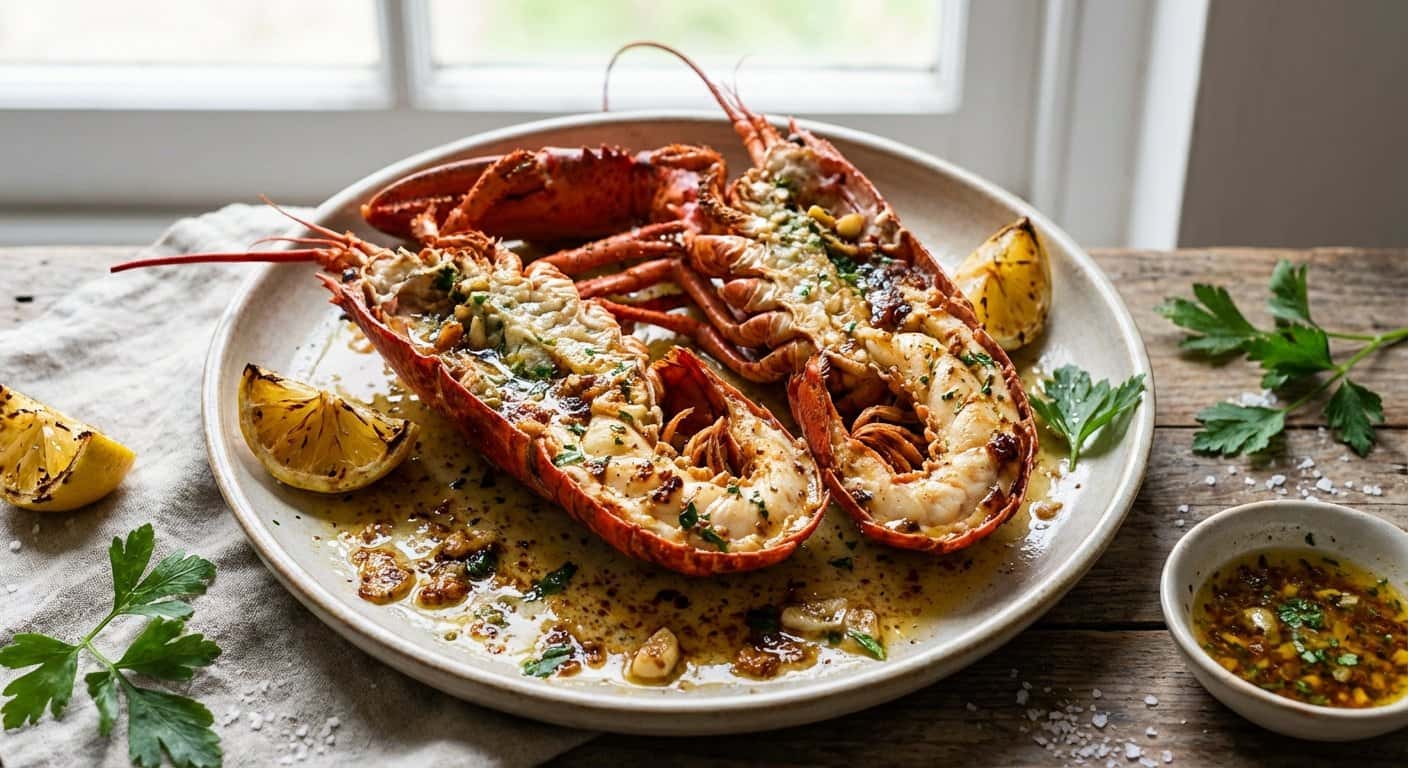 Bogavante Asado con Mantequilla Noisette