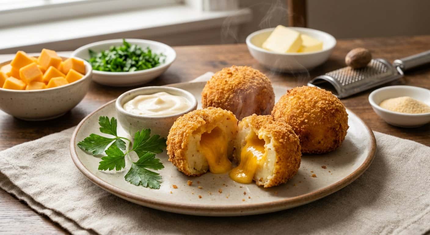 Bombas de Patata Rellenas en Airfryer