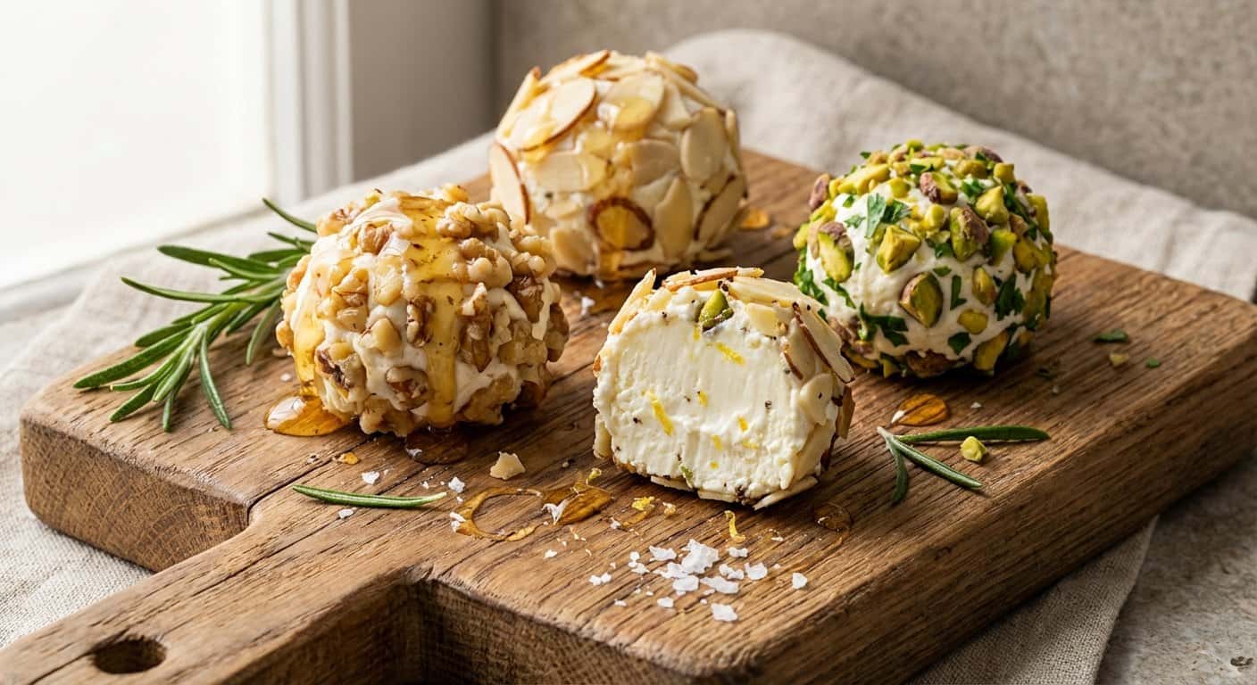 Bombones de Queso y Frutos Secos