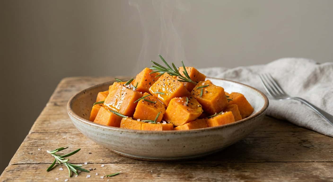 Boniato al Vapor con Romero