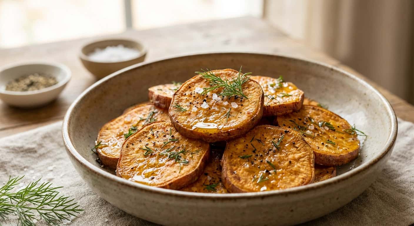 Boniato Crujientes con Eneldo