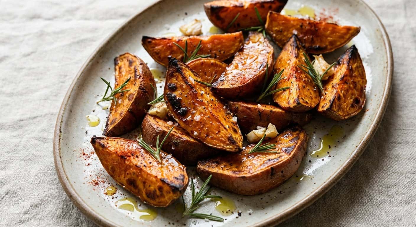 Boniatos Asadas con Romero