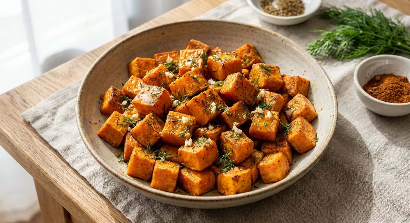 Boniatos Especiadas con Eneldo