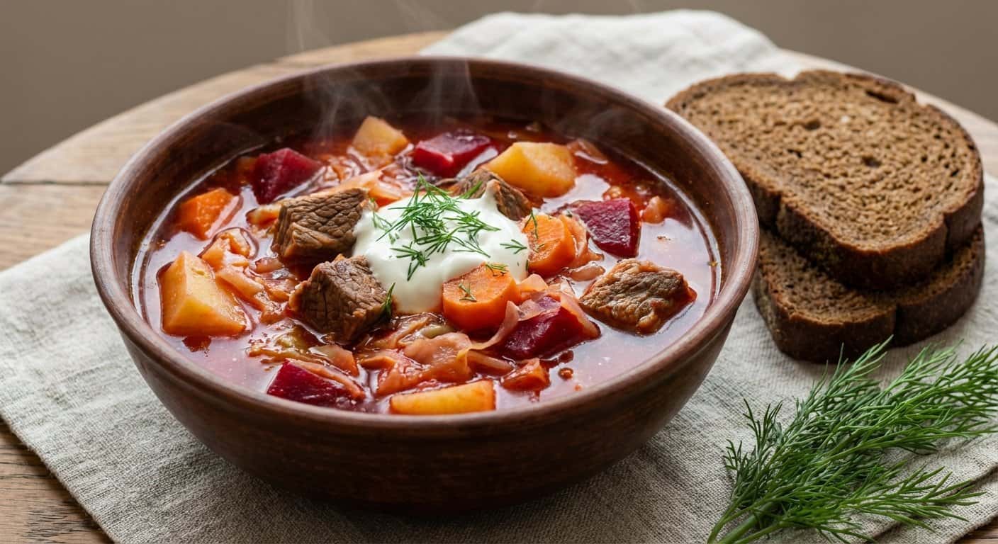 Borsch Ucraniano con Carne
