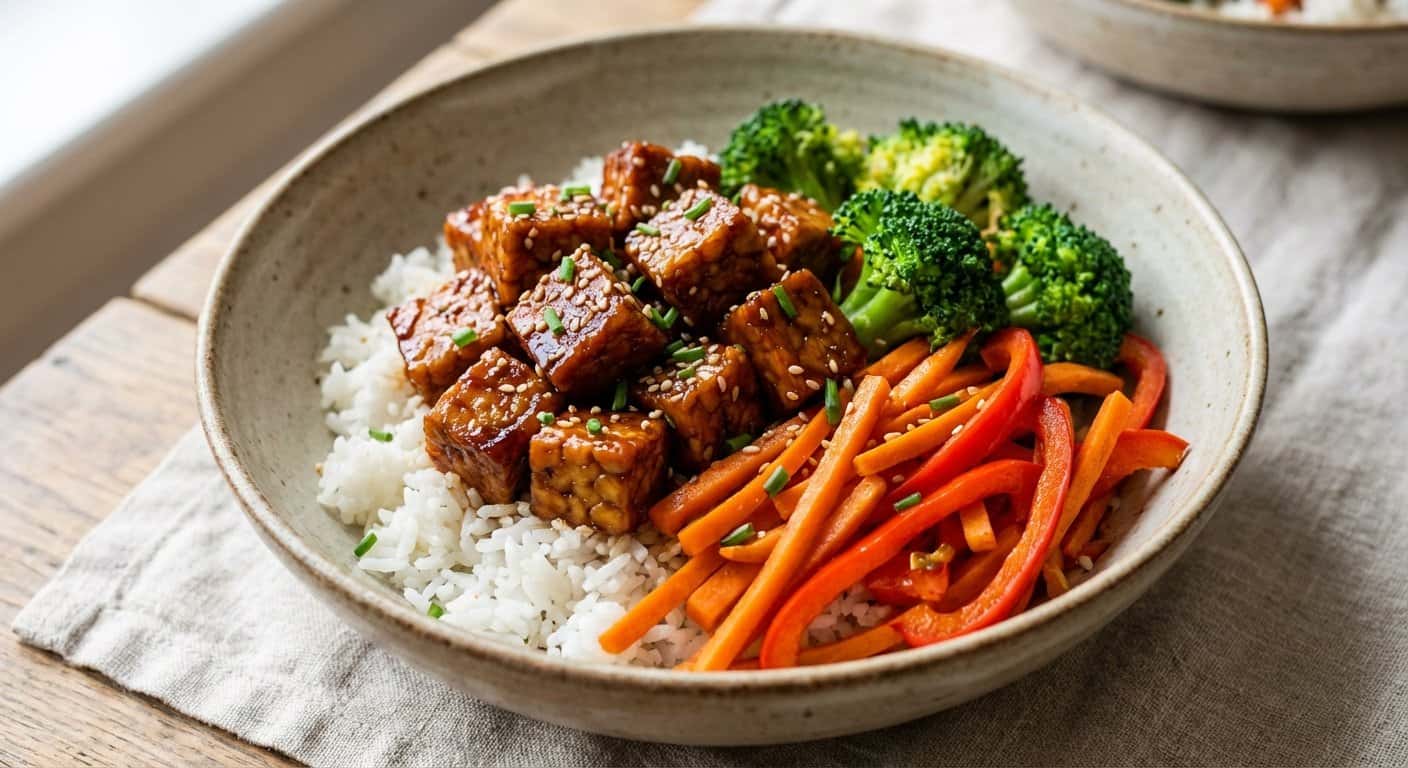 Bowl de Tempeh Teriyaki