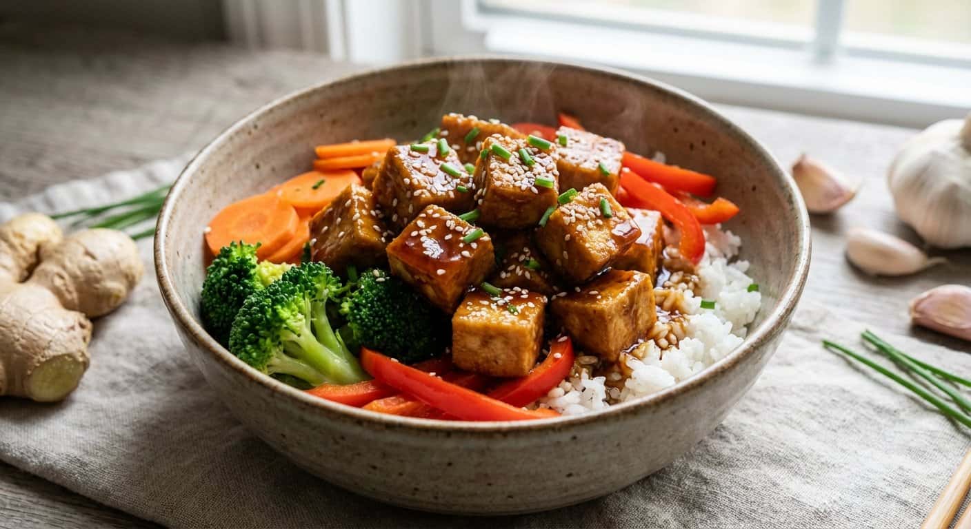Bowl de Tofu Teriyaki