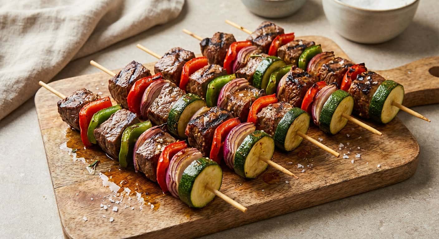 Brochetas de Ternera a la Barbacoa