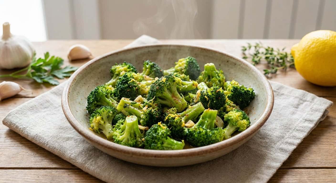 Brócoli al Ajillo con Hierbas Frescas