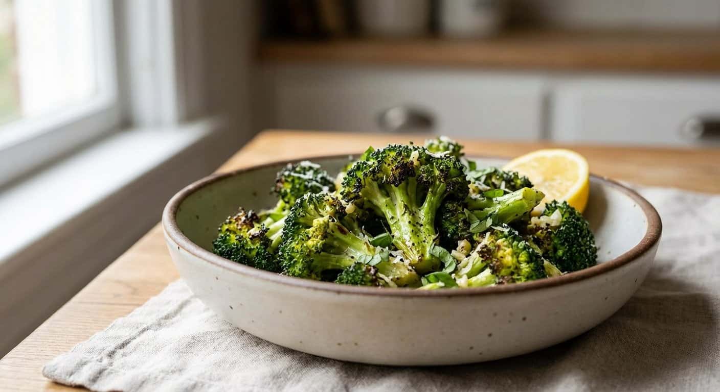 Brócoli Asado con Albahaca