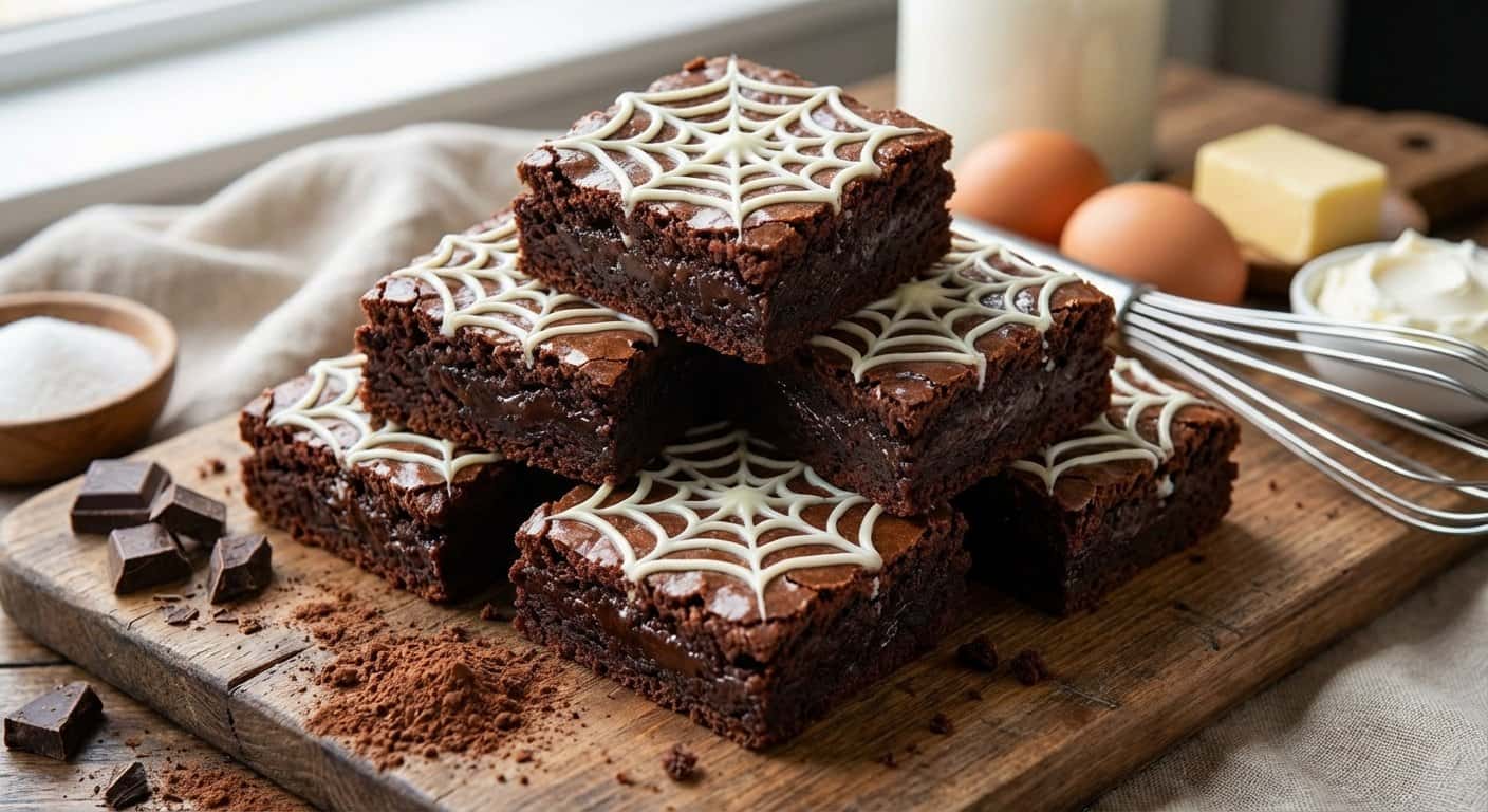 Brownies Telaraña de Halloween