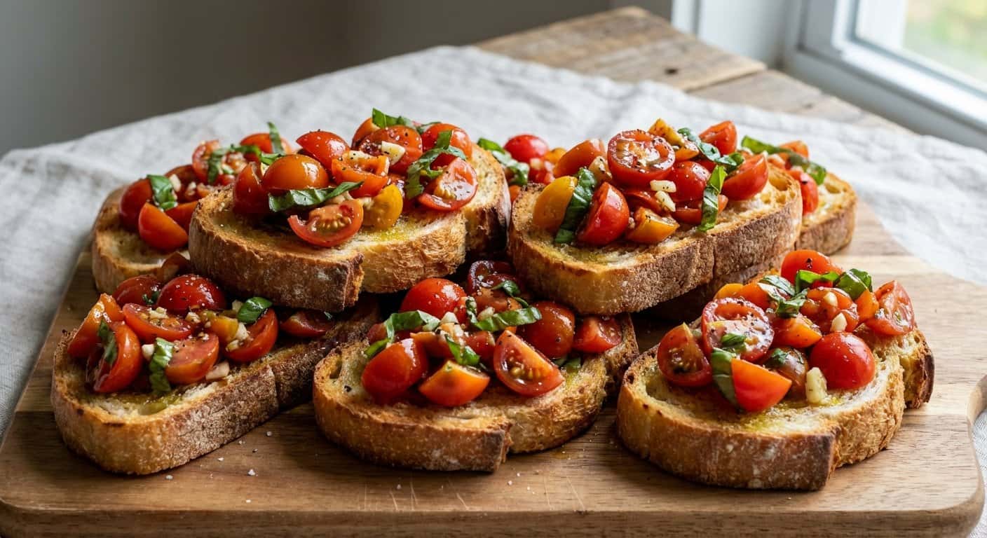 Bruschetta Vegana de Tomate