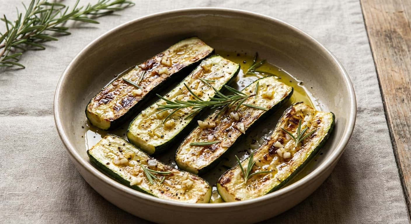 Calabacín Asada con Romero