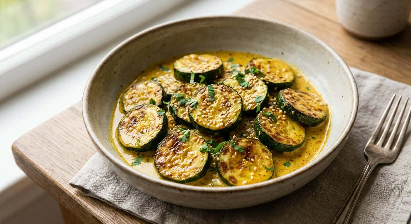 Calabacín en Salsa Cremosa con Especias