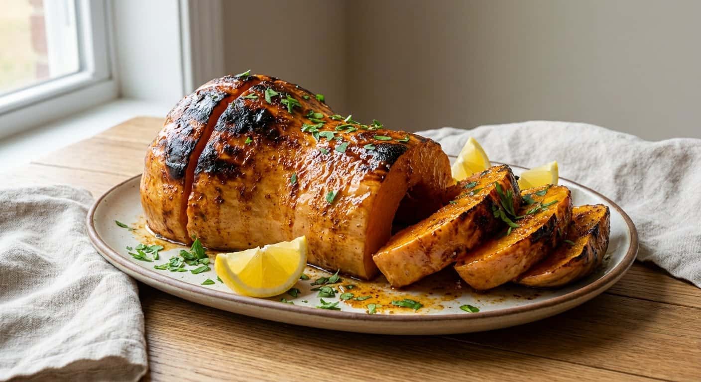 Calabaza Asada a la Barbacoa