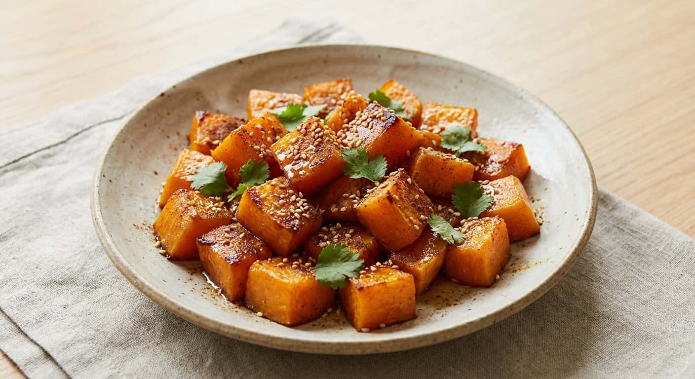 Calabaza Asada con Cardamomo