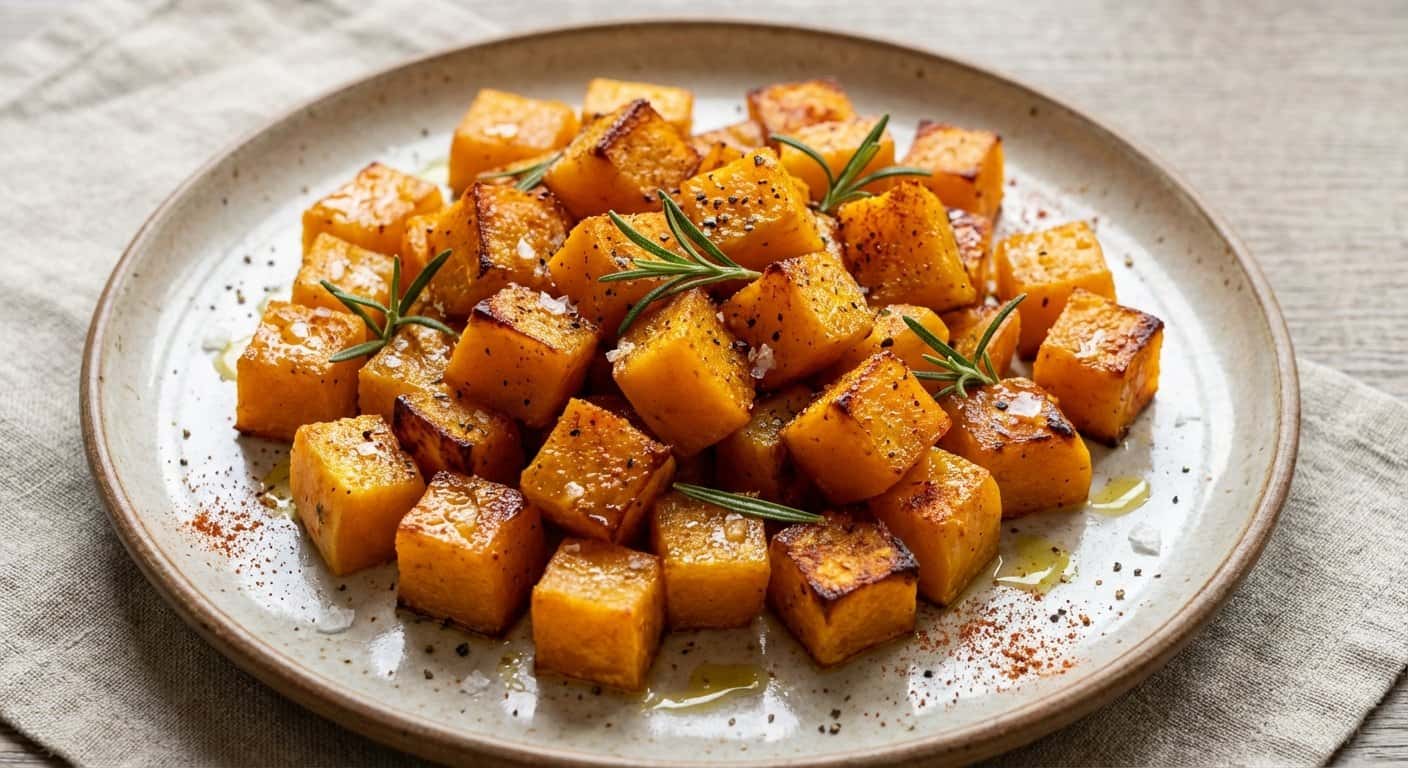 Calabaza Asada con Romero en Airfryer