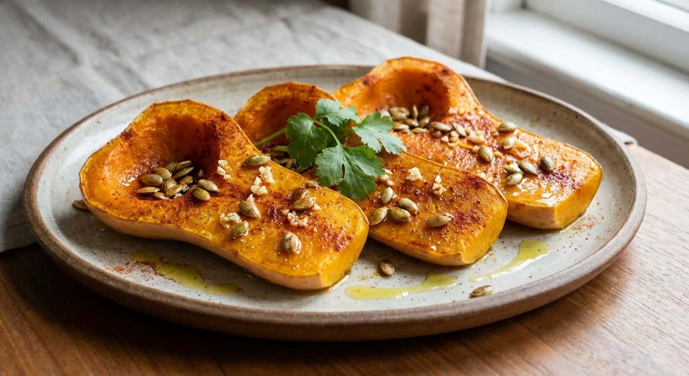 Calabaza Asada Lenta con Cayena Suave