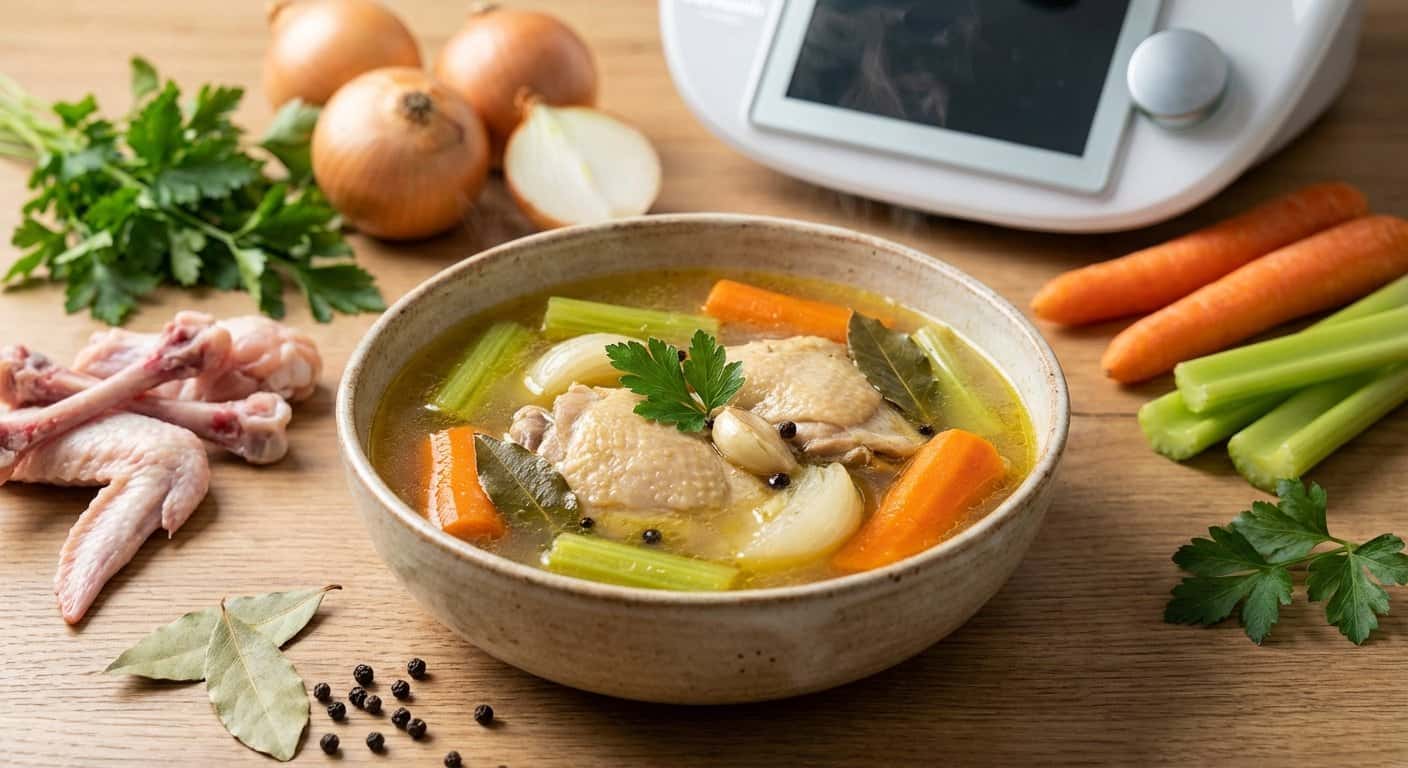 Caldo de Pollo Casero en Thermomix