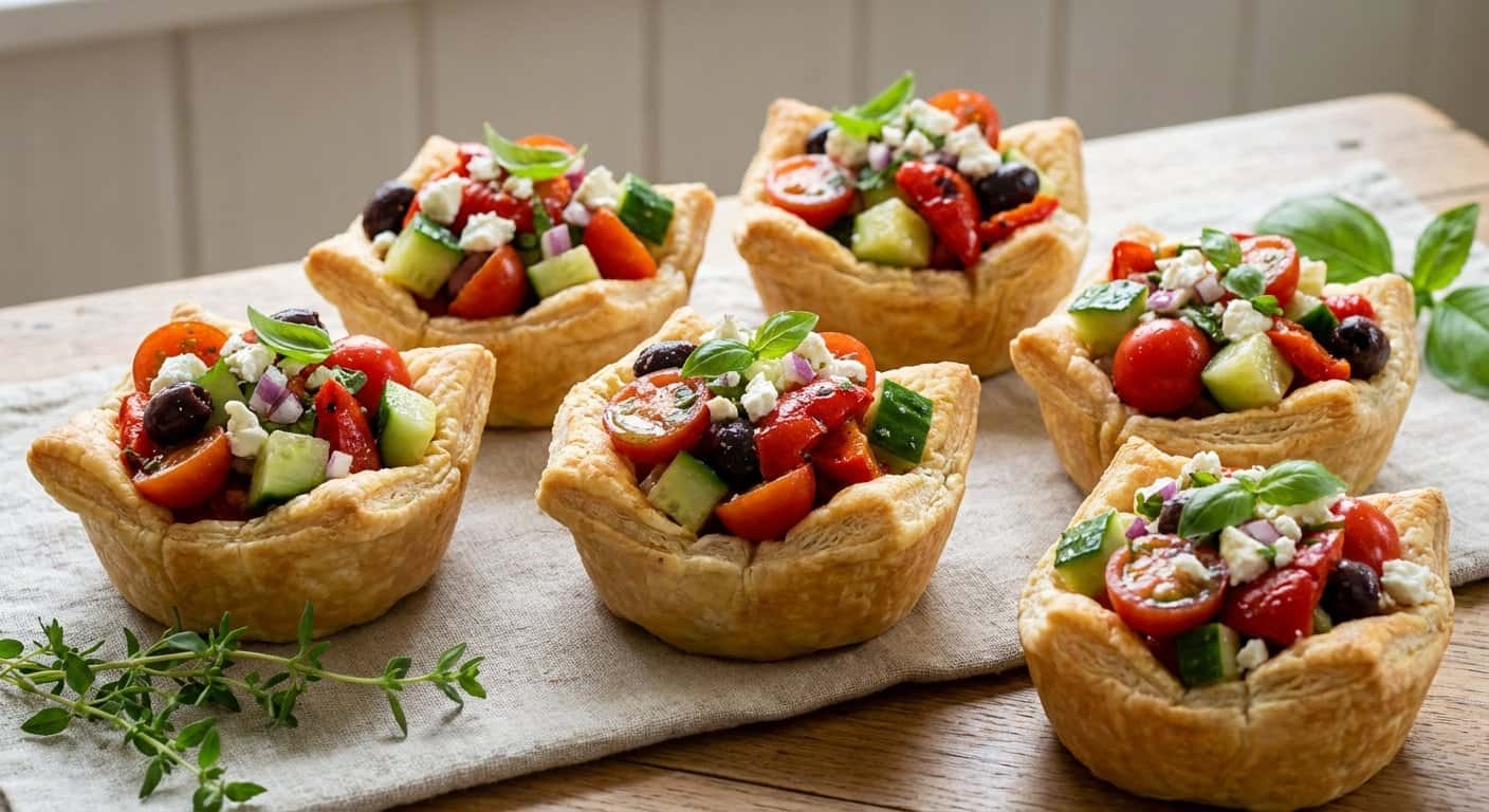 Cestitas Crujientes Rellenas de Ensalada