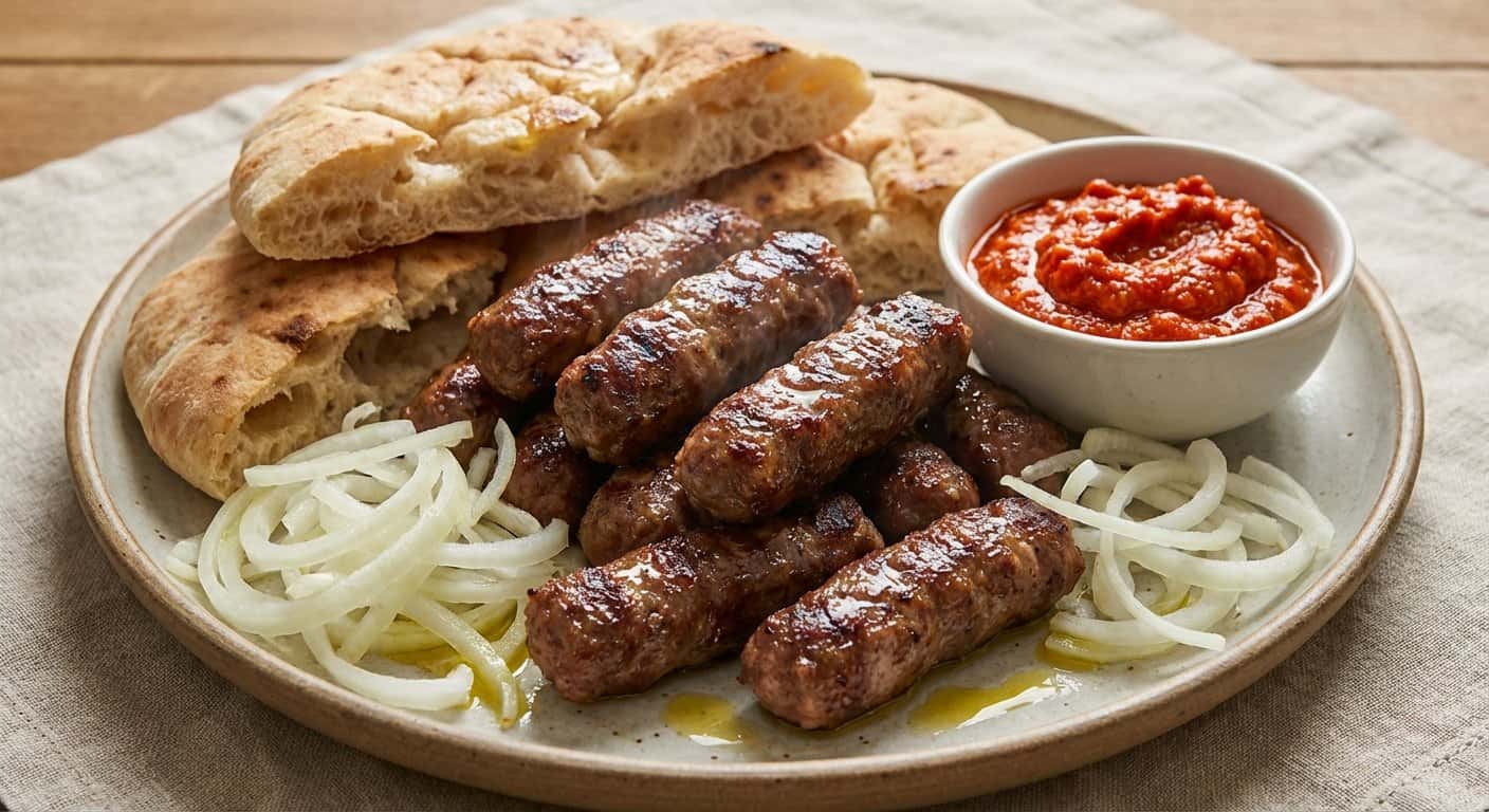 Ćevapi (Salchichas Balcánicas)