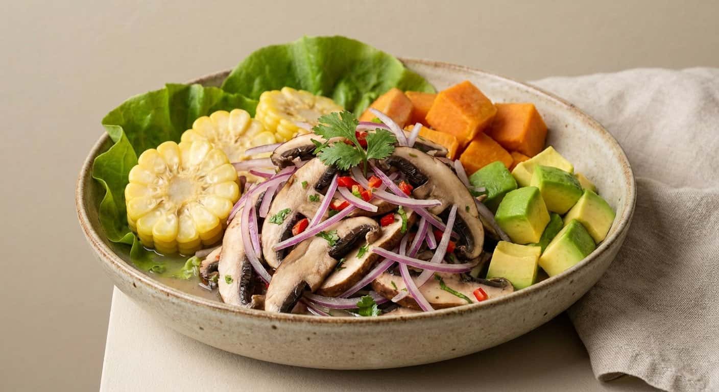 Ceviche Vegano de Setas