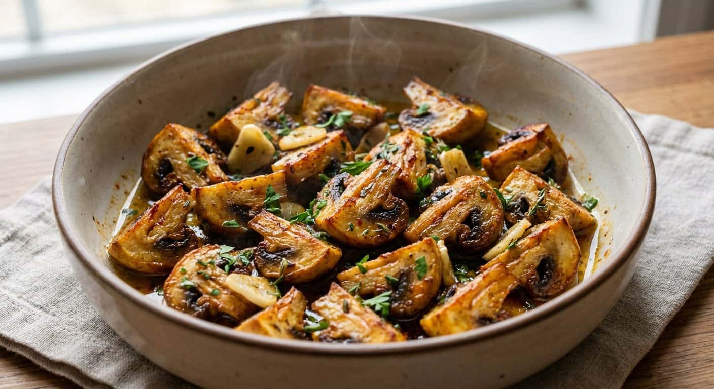 Champiñones al Ajillo en Airfryer