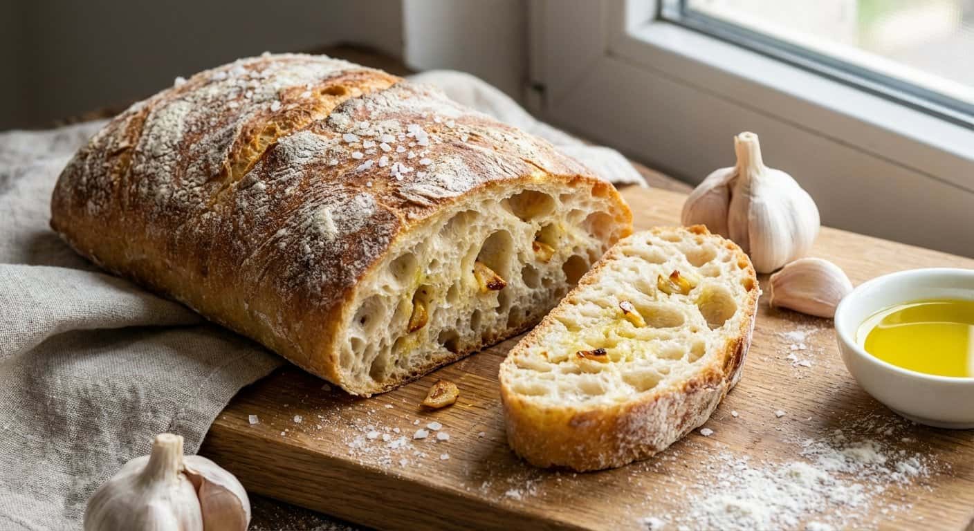 Chapata con Prefermento y Ajo